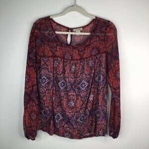 LuckyBrand Red w/Purple Top Medium